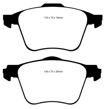 Picture of EBC 11+ Volvo S60 2-5 Turbo T5 315mm Front Rotors Ultimax2 Front Brake Pads