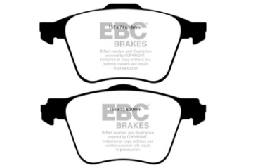 Picture of EBC 11+ Volvo S60 2-5 Turbo T5 315mm Front Rotors Ultimax2 Front Brake Pads