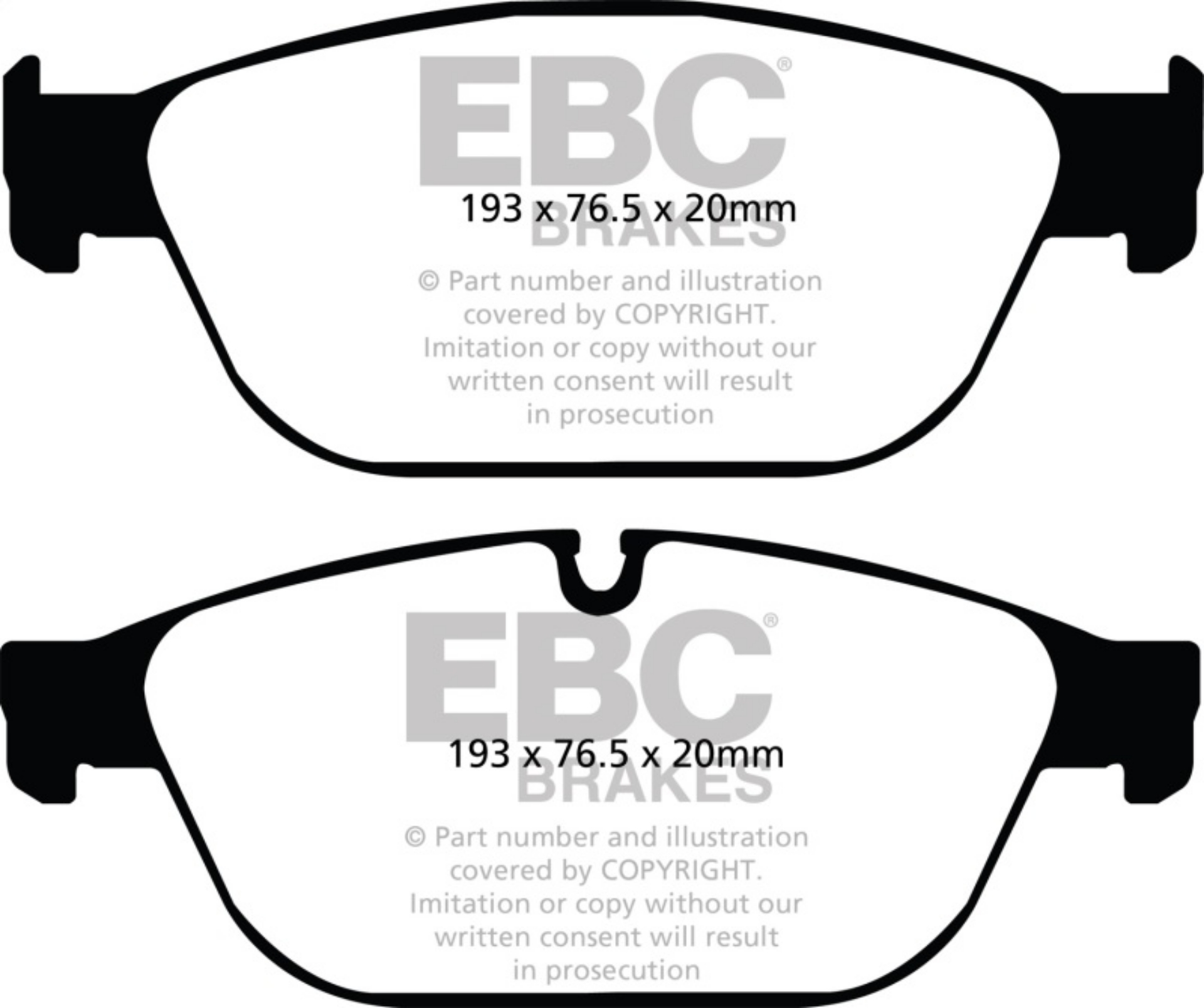 Picture of EBC 11-12 Audi A8 Quattro 3-0 Supercharged Yellowstuff Front Brake Pads