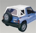 Picture of Rugged Ridge XHD S-Top White Denim Clear Windows 95-98 Sidekick