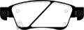 Picture of EBC 11-13 Infiniti G25 2-5 Yellowstuff Front Brake Pads