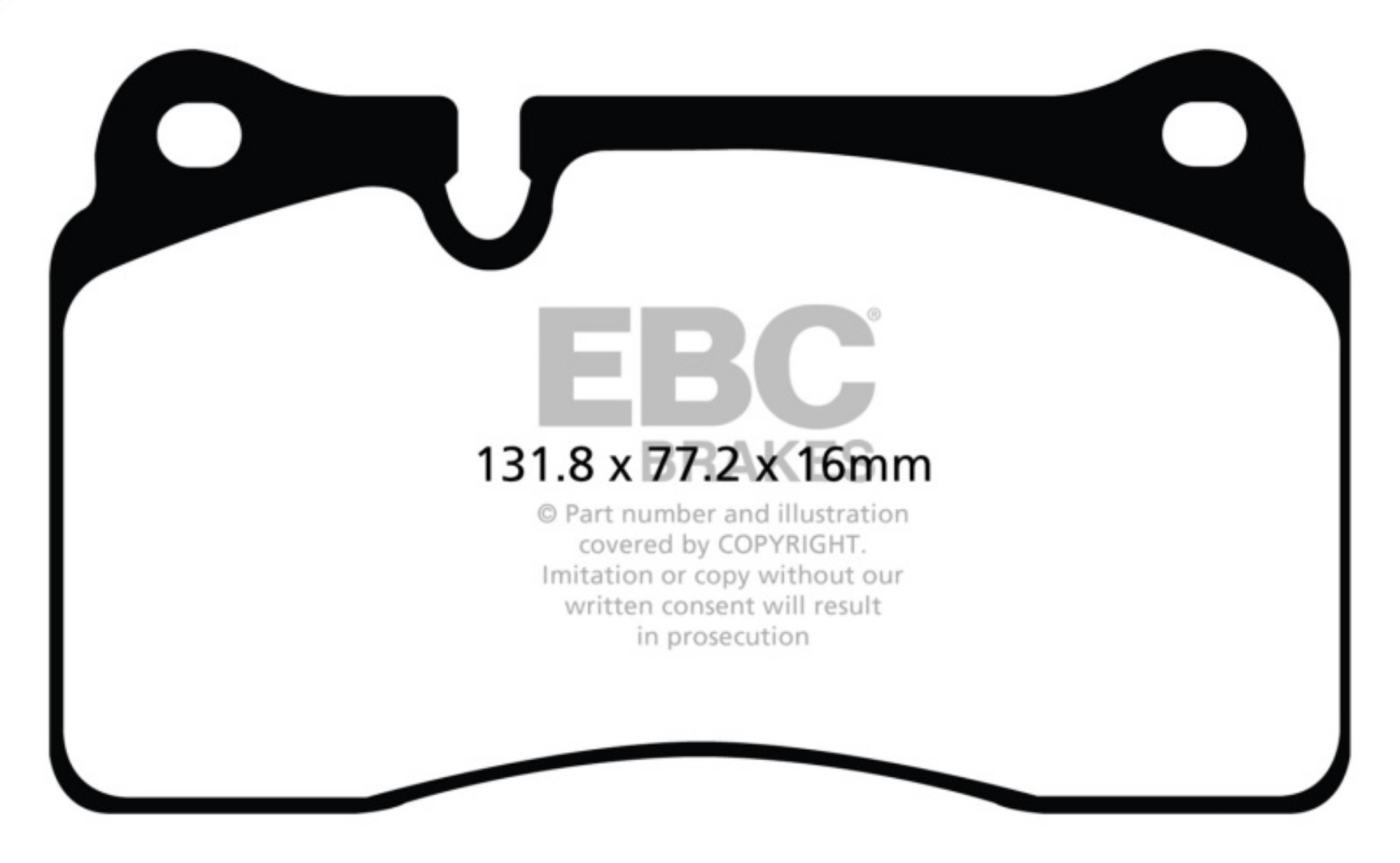 Picture of EBC 11-14 Audi TT RS 2-5 Turbo Yellowstuff Front Brake Pads