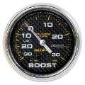 Picture of Autometer Marine Carbon Fiber Gauge 2-5-8in Mechanical Vacuum-Boost Gauge 30INHG-30PSI