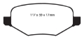 Picture of EBC 11-14 Ford Edge 2-0 Turbo Greenstuff Rear Brake Pads