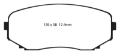 Picture of EBC 11-14 Ford Edge 2-0 Turbo Redstuff Front Brake Pads
