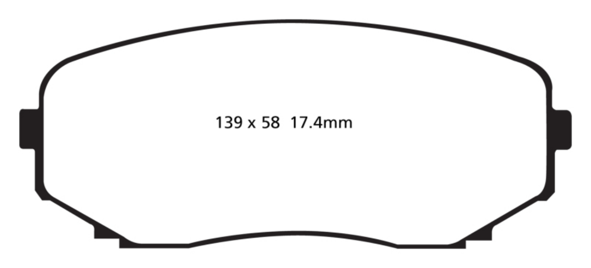 Picture of EBC 11-14 Ford Edge 2-0 Turbo Redstuff Front Brake Pads