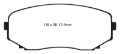 Picture of EBC 11-14 Ford Edge 2-0 Turbo Redstuff Front Brake Pads