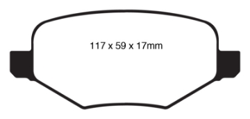 Picture of EBC 11-14 Ford Edge 2-0 Turbo Ultimax2 Rear Brake Pads