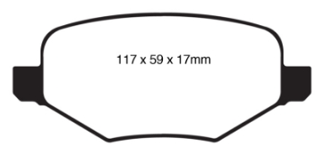Picture of EBC 11-14 Ford Edge 2-0 Turbo Ultimax2 Rear Brake Pads