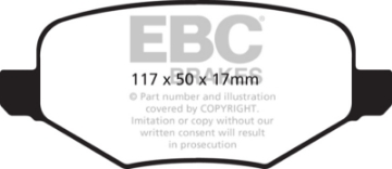 Picture of EBC 11-14 Ford Edge 2-0 Turbo Ultimax2 Rear Brake Pads