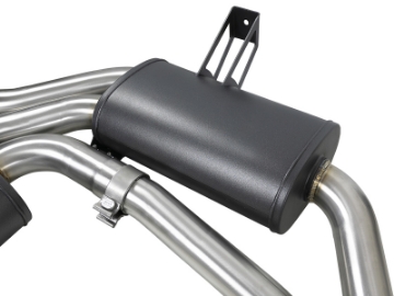 Picture of aFe MACH ForceXP 2-5 IN 304 Stainless Steel Cat-Back Exhaust System w- Black Tips 01-06 BMW M3 E46