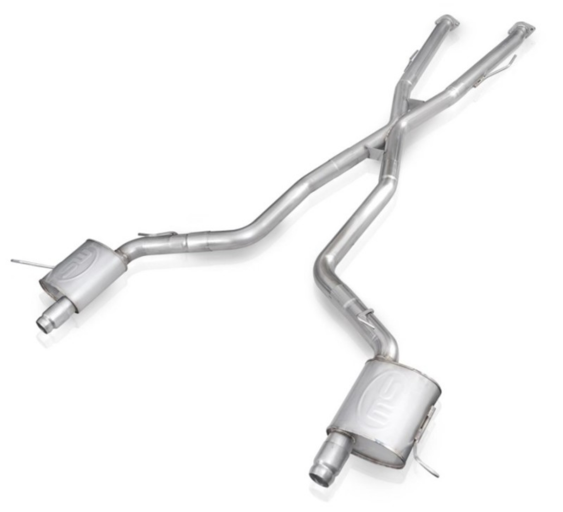 Picture of Stainless Works 11-20 Jeep Grand Cherokee 5-7L 3in Redline Catback Exhaust w-X-Pipe Uses OEM Tips