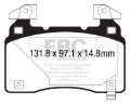 Picture of EBC 11-15 Chevrolet Camaro 5th Gen 6-2 Ultimax2 Front Brake Pads
