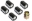 Picture of Rugged Ridge Five Piece Wheel Lock Set 1-2 -20 Thread Chrome
