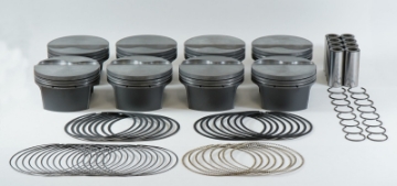 Picture of Mahle MS Piston Set Chevy LS Flat Top 327cid 3-79in Bor 3-622in Stk 6-098in Rd -945 Pin -4-2cc 9-7CR