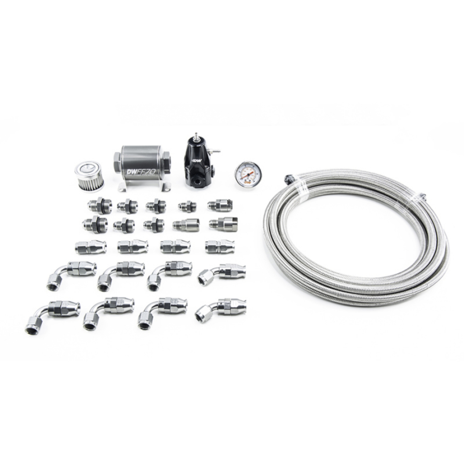 Picture of DeatschWerks 01-15 Honda Civic DW400 Pump Module Return Plumbing Kit w-PTFE Fuel Lines