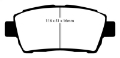 Picture of EBC 11-15 Scion IQ 1-3 Redstuff Front Brake Pads