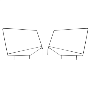 Picture of Rugged Ridge Upper Door Skin Frames 87-95 Jeep Wrangler YJ