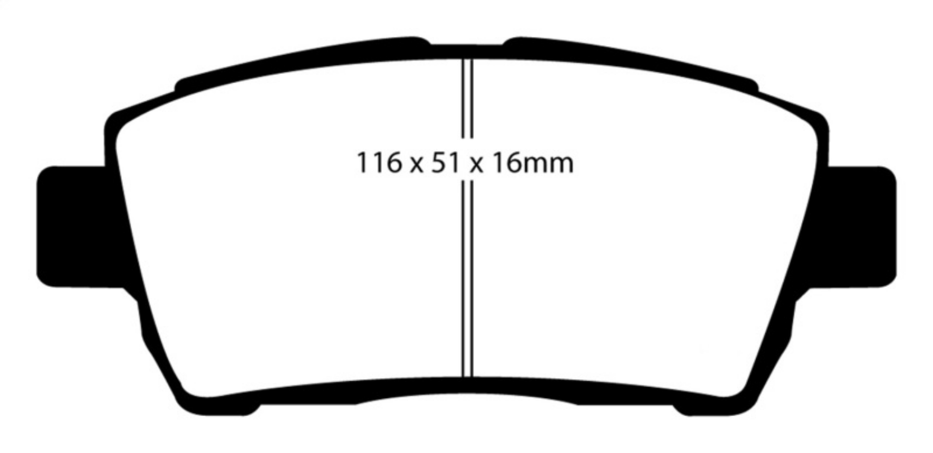 Picture of EBC 11-15 Scion IQ 1-3 Yellowstuff Front Brake Pads