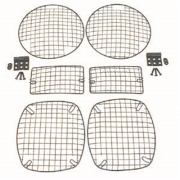 Picture of Rugged Ridge 97-06 Jeep Wrangler TJ Black Stone Guard Set