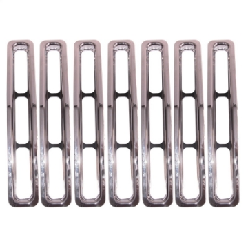 Picture of Rugged Ridge Grille Inserts Chrome 87-95 Jeep Wrangler YJ