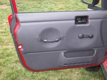 Picture of Rugged Ridge Door Pull Straps Black 97-06 Jeep Wrangler
