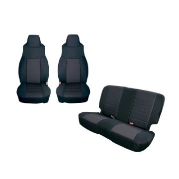 Picture of Rugged Ridge Seat Cover Kit Black 91-95 Jeep Wrangler YJ