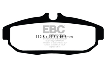 Picture of EBC 12 Ford Mustang 5-8 Supercharged GT500 Shelby Ultimax2 Rear Brake Pads