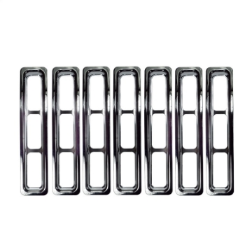 Picture of Rugged Ridge Grille Inserts Chrome 97-06 Jeep Wrangler