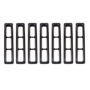Picture of Rugged Ridge Grille Inserts Black 97-06 Jeep Wrangler