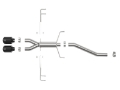 Picture of aFe Takeda 2-5in 304SS Axle-Back Exhaust System 17-19 Honda Civic Type R L4-2-0L t - Black Tip