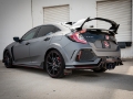 Picture of aFe Takeda 2-5in 304SS Axle-Back Exhaust System 17-19 Honda Civic Type R L4-2-0L t - BL Flame Tip