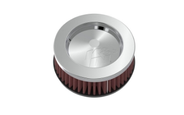 Picture of K&N Universal Round Clamp-On Air Filter 2in- Flange - 5-3-8in- OD - 2in- Height