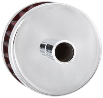 Picture of K&N Steel Base Chrome Top Crankcase Vent Filter 1-2in- Vent - 2in- OD - 1-1-2in- Height