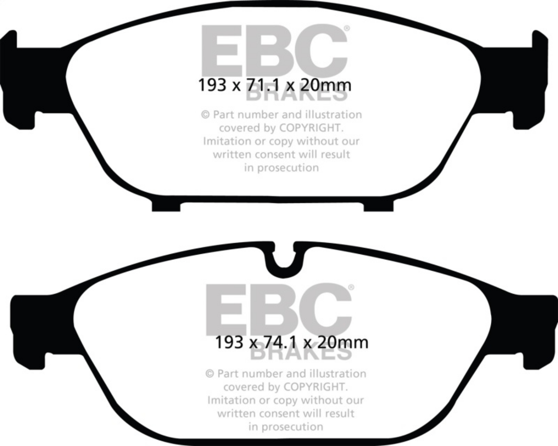 Picture of EBC 12+ Audi A6 Quattro 3-0 Supercharged Redstuff Front Brake Pads