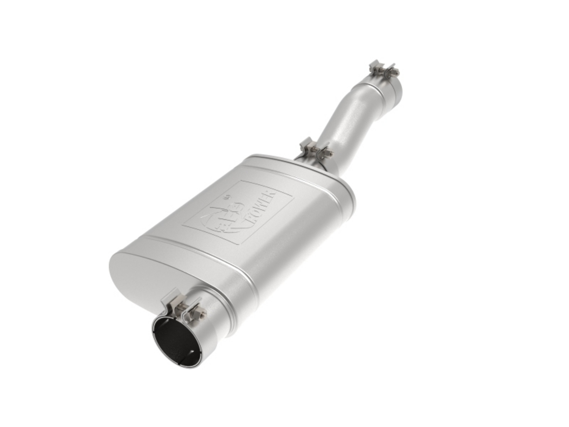Picture of aFe Apollo GT Series 409 Stainless Steel Muffler Upgrade Pipe GM Silverado-Sierra 1500 19-20 V8-5-3L