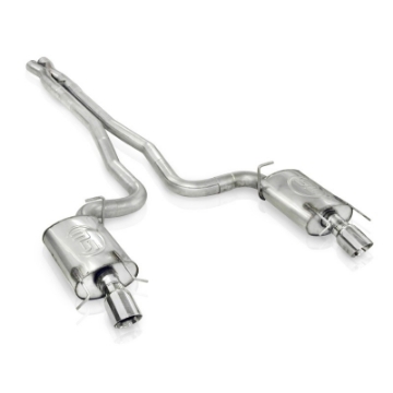 Picture of Stainless Works 09-15 Cadillac CTS-V Sedan 3in Catback System X-Pipe Turbo S-Tube Mufflers 4in Tips