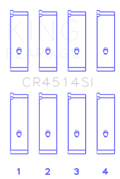 Picture of King Engine Bearings Toyota 1AZFE-2AZFE Size 0-75 Rod Bearing Set