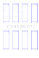 Picture of King Engine Bearings Mitsubishi 4B11T Size -026 Coated Performance Rod Bearing Set