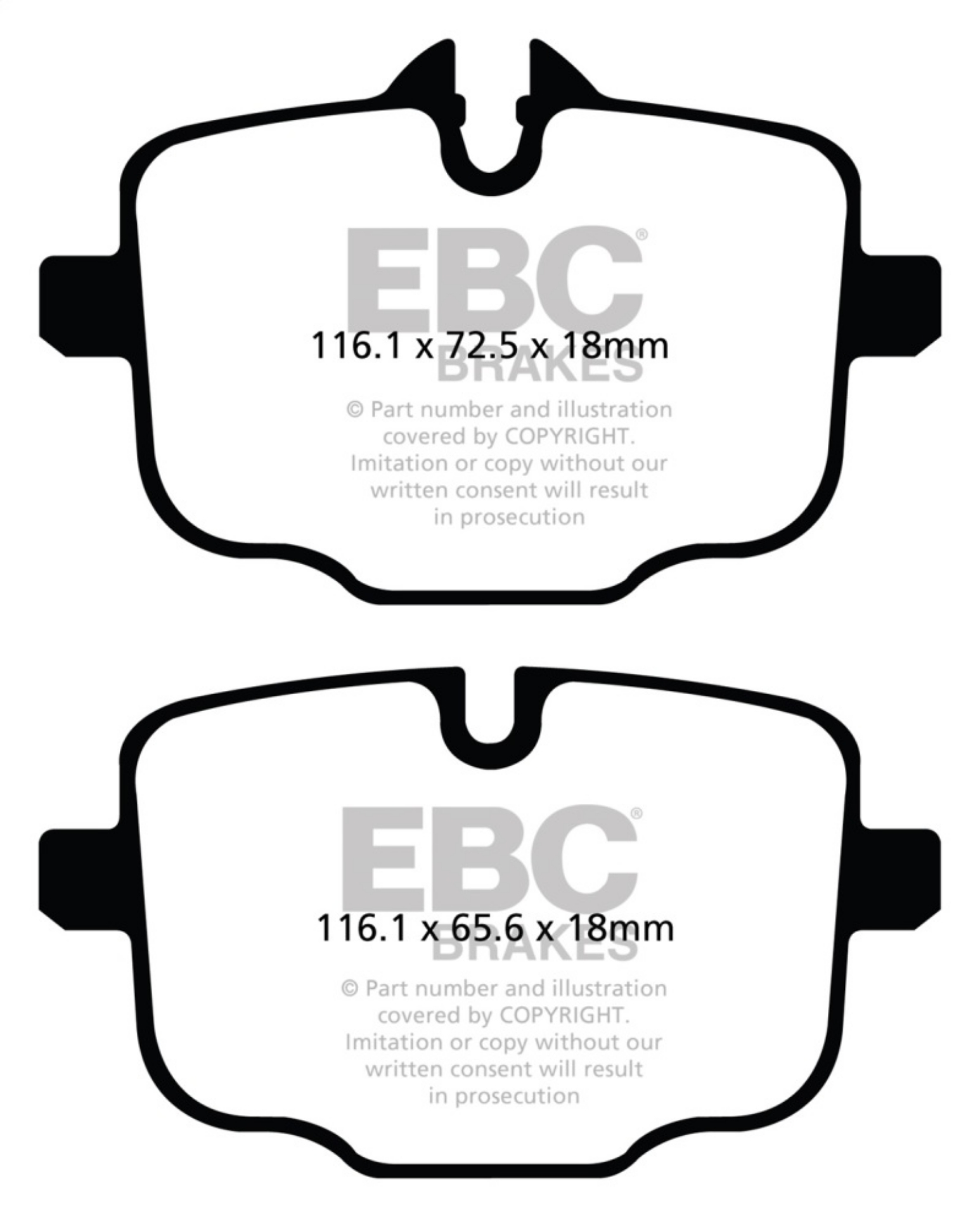 Picture of EBC 2021+ BMW M3-M4 3-0TT G80-G82-G83 Yellowstuff Rear Brake Pads