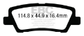 Picture of EBC 12+ Cadillac ATS 2-0 Turbo Yellowstuff Rear Brake Pads