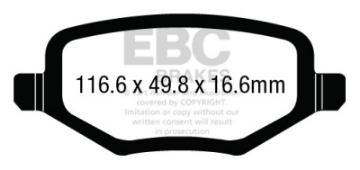 Picture of EBC 12+ Chrysler Town & Country 3-6 Greenstuff Rear Brake Pads