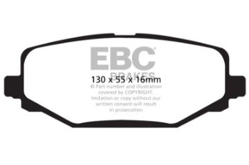Picture of EBC 12+ Chrysler Town & Country 3-6 Ultimax2 Rear Brake Pads