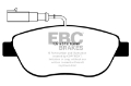 Picture of EBC 12+ Fiat 500 1-4 Turbo Abarth Redstuff Front Brake Pads