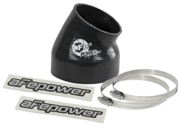 Picture of aFe Magnum FORCE Silicone Replacement Coupling Kit 4in ID x 30 Deg- Elbow Coupler - Black