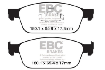 Picture of EBC 12+ Ford Focus 2-0 Turbo ST Ultimax2 Front Brake Pads