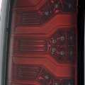 Picture of AlphaRex 14-18 Chevrolet Silverado 1500 PRO-Series LED Tail Lights Red Smoke