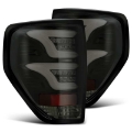 Picture of AlphaRex 09-14 Ford F-150 Excl Flareside Truck Bed Models PRO-Series LED Tail Lights Jet Black
