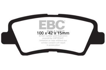 Picture of EBC 12+ Hyundai Accent 1-6 Ultimax2 Rear Brake Pads