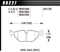 Picture of Hawk 92-98 BMW 318i DTC-30 Race Rear Brake Pads